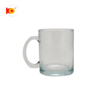 Vente chaude imprimée personnalisée 11 oz en verre transparent des tasses de sublimation pour bureau